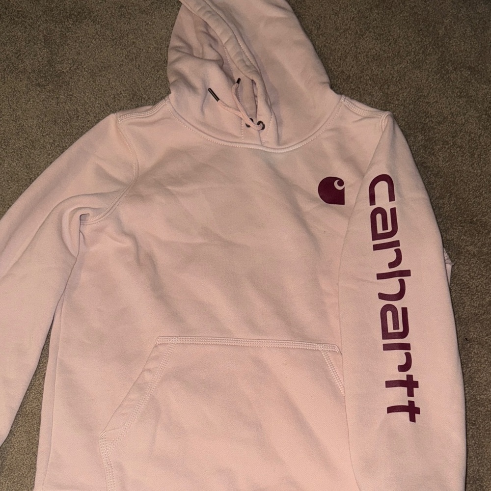 Carhartt Blush Pink Relaxed Fit Hoodie